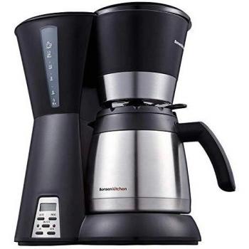 Bonsenkitchen Cafetera Goteo con Jarra de Vacío de Acero Inoxidable, 8~10 Tazas