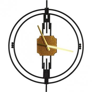 Reloj de Pared Romimex Negro Metal 46 x 56 x 4 cm