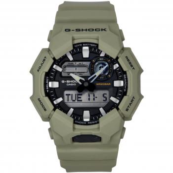 Casio G-Shock GA-010-5A Men's 200M Analog-Digital Quartz Watch with Bio-Based Resin Strap and Black Dial