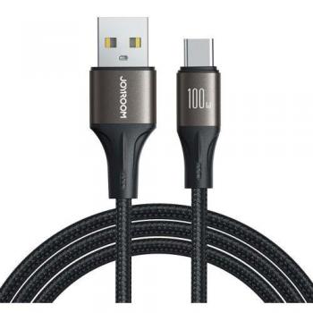 Cable USB Tipo-C Joyroom 100W, 2m, Negro (SA25-AC6)