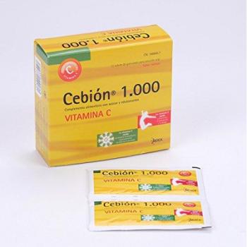 Cebión 1000 mg Granulado para Solución Oral Complemento Alimenticio con Vitamina C - Caja de 12 Sobres