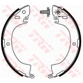 Juego de zapatas de frenos TRW GS8184 - Zapata de freno, compatible con vehículos específicos, fabricadas por TRW Automotive AfterMarket, diseño optimizado para un rendimiento superior en frenado, incluye componentes necesarios para instalación