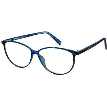 Italia Independent II 5570 ZEB.027 Men's Eyeglasses Blue Size 53 - Frame Only, Blue Light Block Available