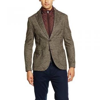 Springfield FU Estr W/Facing, Blazer para Hombre, Dark Brown, XS