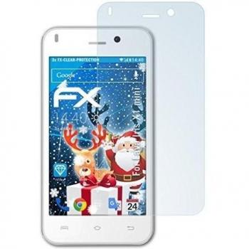 3 x atFoliX Lámina Protectora de Pantalla Lava Iris X1 mini Película Protectora - FX-Clear ultra transparente