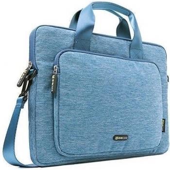 Evecase Maletín Clásico para Portátil 11,6 pulgadas, Funda para Tablet con Correa de Hombro, Azul
