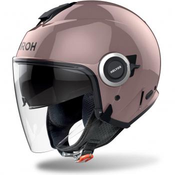Airoh Casco Jet Helios Color Rosa Metálico - Características: diseño jet, color rosa metálico, talla XS