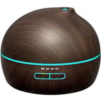 VicTsing 300ml Humidificador Ultrasónico Aromaterapia, Difusor de Aceites Esenciales de Vapor Frío, 7-Color LED y 4 Ajustes de Tiempo, Perfecto para Hogar, Oficina, Bebé, Dormitorio y Baño, etc