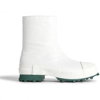 CAMPERLAB Traktori Women's White Boots in Smooth Leather - Size 41 and Size 10