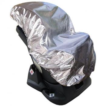 Lictin 113 x 110cm Cubierta Universal para Silla de Coche 100% de Material Ecologico de Aluminio Cubierta de Polvo Calor Protector Solar UV Altamente Reflectante