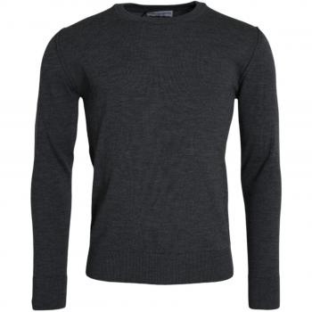 Dolce & Gabbana Dark Gray Wool Crew Neck Pullover Sweater - IT54 | XL