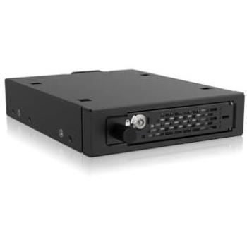 Carcasa robusta ToughArmor EX MB491V5K-B para SSD NVMe U.2/U.3 PCIe 5.0 de 2,5 en bahía de 3,5, con cerradura y torn
