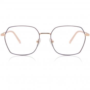 Geometric Montuta completa Metal Dorados Gafas Recetadas para Mujer - Gafas Anti-Azules - SmartBuy Collection