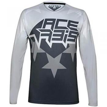 Acerbis X-Flex - Camiseta de motocross, color blanco/gris, talla M