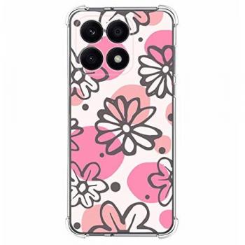 Funda Silicona Antigolpes para Huawei Honor X7a Diseño Flores 09
