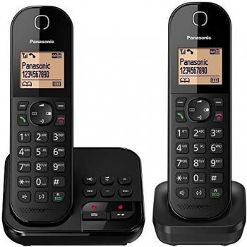 Teléfono Panasonic KX-TGC422 DECT con Identificador de llamadas en color Negro