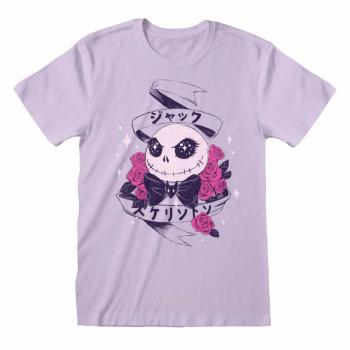 Kawaii Jack Nightmare Before Christmas Unisex Pink T-Shirt - Extra Extra Large
