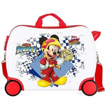 Disney Mickey Joy Maleta Infantil Multicolor 50x38x20 cms Rígida ABS Cierre combinación 34L 2,3Kgs 4 Ruedas Equipaje de Mano