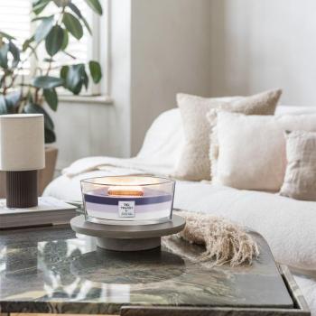 Woodwick Trilogy Evening Luxe Scented Candle with Wooden Wick (Hearthwick) 453.6 g
