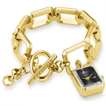 Rosefield Octagon Studio Edition Women's Quartz Watch Black Gold SBGSG-O66