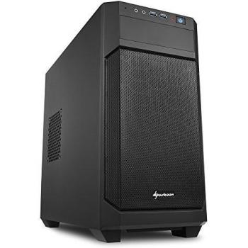 Sharkoon V1000 - Caja de Ordenador, PC Gaming, MICRO-ATX, Negro
