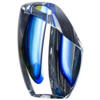 Kosta Boda Mirage jarrón Verde/Azul pequeño