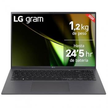 Laptop Ultraligera LG Gram 16 - Intel Core Ultra 7, 16 GB RAM, 1 TB SSD, Batería de hasta 24.5 h, Windows 11 Home, Teclado QWERTY