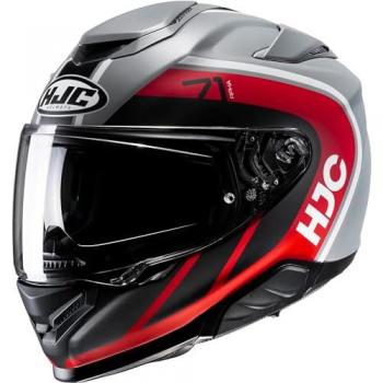 Casco Integral HJC RPHA 71 Mapos Negro-Rojo Gris Plata MC1SF