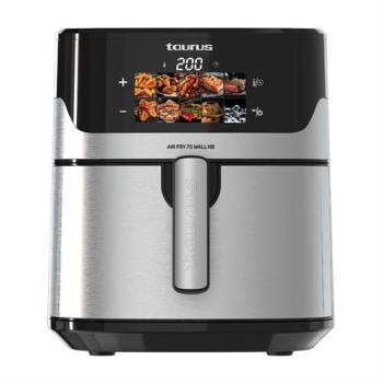 Freidora sin Aceite Taurus Air Fryer Digital 7S Wall HD, 6,5L, 8 Programas, Pantalla HD, Temperatura Ajustable, Libre BPA y PFOA
