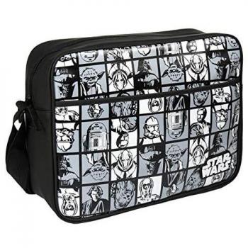 CERDÁ LIFE'S LITTLE MOMENTS Bolso Bandolera Star Wars, Mochila para Niñas, Negro