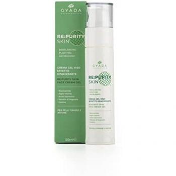Gyada Cosmetics Re:PuritySkin Crema Gel Facial Matificante 50 ml - Crema gel facial matificante, efecto opacizante, formulación ligera, ideal para piel mixta y grasa, controla el brillo, minimiza poros