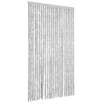 Cortina antimoscas chenilla gris 100x220 cm
