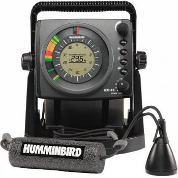 Humminbird ICE 45 Ice Fishing Flasher, LCD, 1.80 kW Peak Power, 225 W RMS, Dual Frequency (240 kHz and 455 kHz)