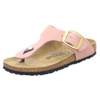 Sandalias Mujer Birkenstock Gizeh Big Buckle Nubuck Rosa 36