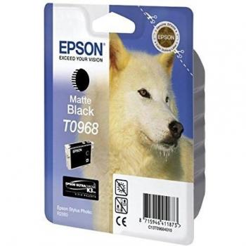 Epson T0968 - Cartucho de tinta original, color negro mate para Stylus Photo R2880