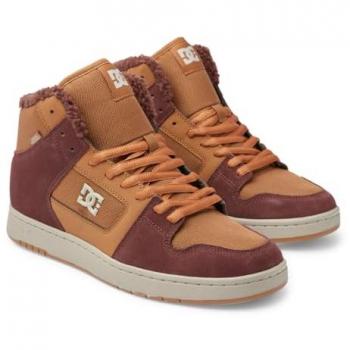 Zapatillas Altas de Cuero para Hombre DC Shoes Manteca 4 WR Marrón 40.5