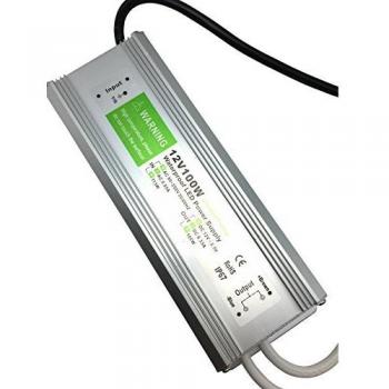 YXHL® Transformador 100W LED Tira Módulo luces Conductor 12v Fuente de alimentación iluminación exterior impermeable Ac 90-265v iluminación transformador