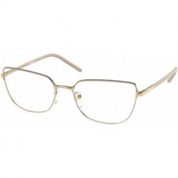 Prada PR 59YV Col. 06I1O1 Women's Butterfly Eyewear, Yellow Unisex Eyeglasses Frames, Size: 55 MM