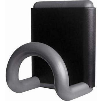 Ganchos de pared magnéticos UNILUX FIL 491, 1 gancho, color gris metálico, diseño contemporáneo