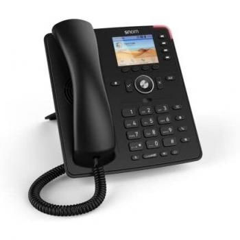 Teléfono IP Snom D713 - VoIP Gigabit, Pantalla a Color TFT de 2.8, 6 Identidades SIP, 4 Teclas Programables, Conexión PoE