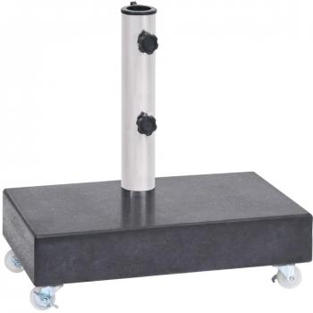 vidaXL Umbrella Base Black 45x25x8 cm Granite