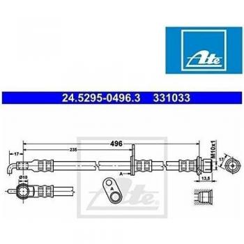 Ate 24.5295-0496.3 Accesorios y Mangueras de Frenos