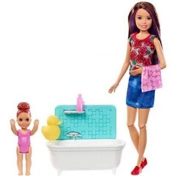 Barbie niñeras baño divertido juego juguete juguete FXH05