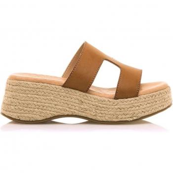 Sandalias de plataforma Mustang Giorgia beige