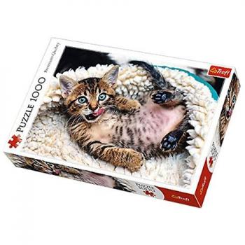 Cheerful Kitten Puzzle 1000 Pieces by Trefl