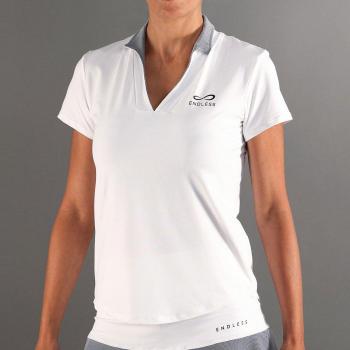 Endless Onyx Sleeves Polo Mujeres Blanco