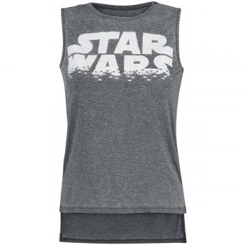 Star Wars Episode 8 - The Last Jedi - Logo Top Mujer Gris/Melé L