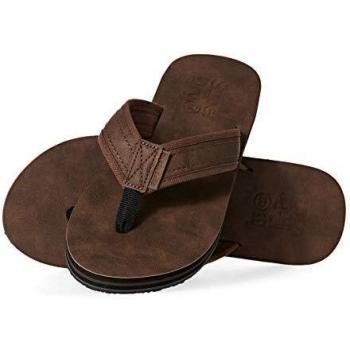 Superdry Premium Flip Flop, Mocasín para Hombre, Brown, Large
