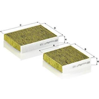 Original MANN-FILTER Interior Filter FP 21 000-2 – FreciousPlus biofunctional pollen filter