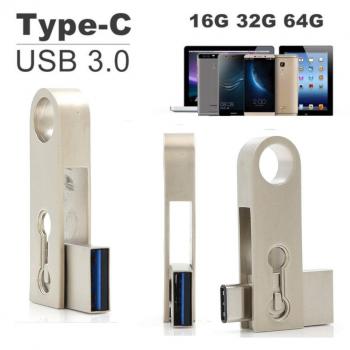 SETAYO 16GB USB-C a USB 3.0 Flash Drive Memory Stick con llavero para el MacBook Pro, Samsung Chromebook Además, Nexus 6P 5X, Google píxeles, G5 LG, HTC y Más 10 -EstiloC